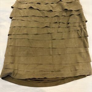 Ralph Lauren Tan Layered Pencil Skirt